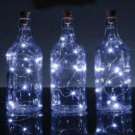 ریسه LED مفتولی سفید مهتابی دو متری طرح درب بطری