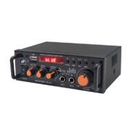 آمپلی فایر بلوتوثی دوبل استریو 600RMS با دو ورودی میکروفن مدل BT-296