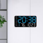 ساعت دیجیتال LED رومیزی و دیواری مدل 6659 دارای دماسنج و تقویم