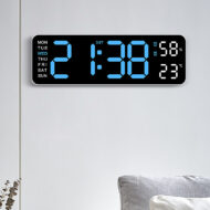 ساعت دیجیتال LED دیواری و رومیزی مدل 5503 دارای دماسنج و رطوبت سنج