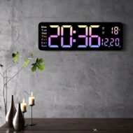 ساعت اتوبوسی با دماسنج و تقویم دیجیتالی LED بزرگ نور رنگی مدل 5526